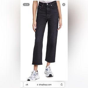 Levi’s Ribcage Straight Ankle Jeans Sz 28 Color Feeling Cagey